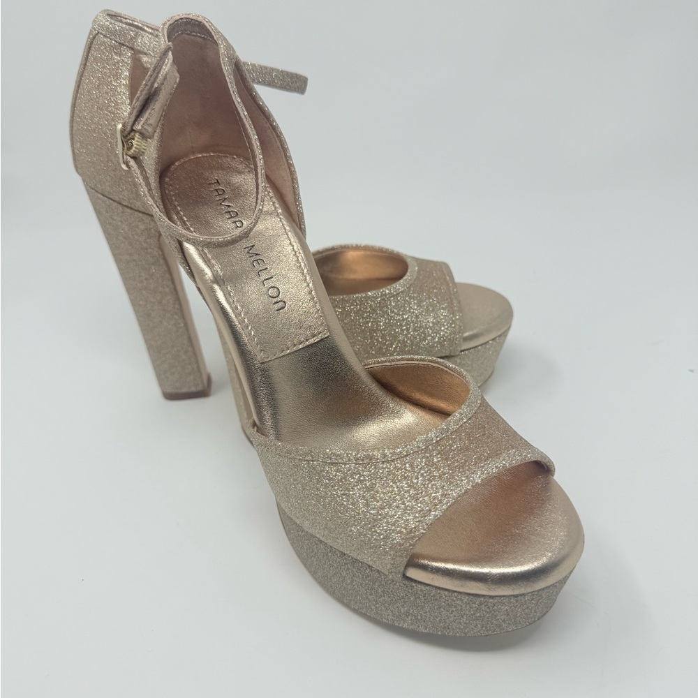 Tamara Mellon Gold Platform Heels